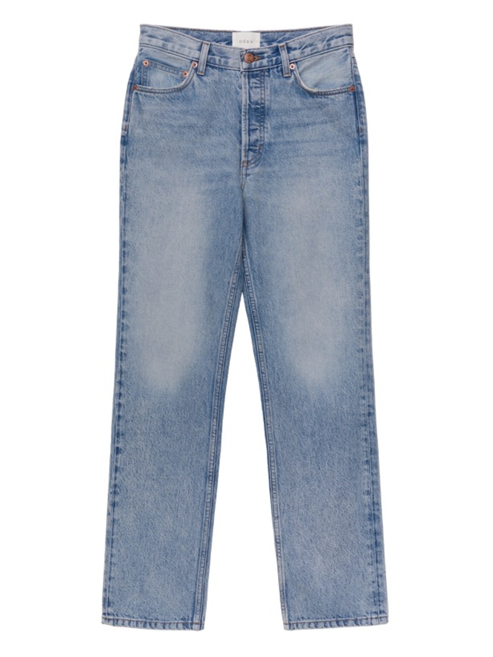 Doen Diana button fly Light Blue Straight-Leg Women's Jeans